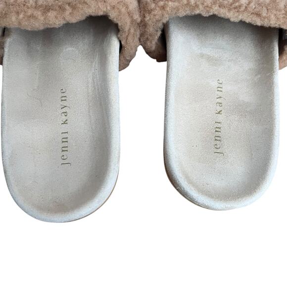 Jenni Kayne Shearling Slides On Sandals Size 7 - Picture 5 of 15
